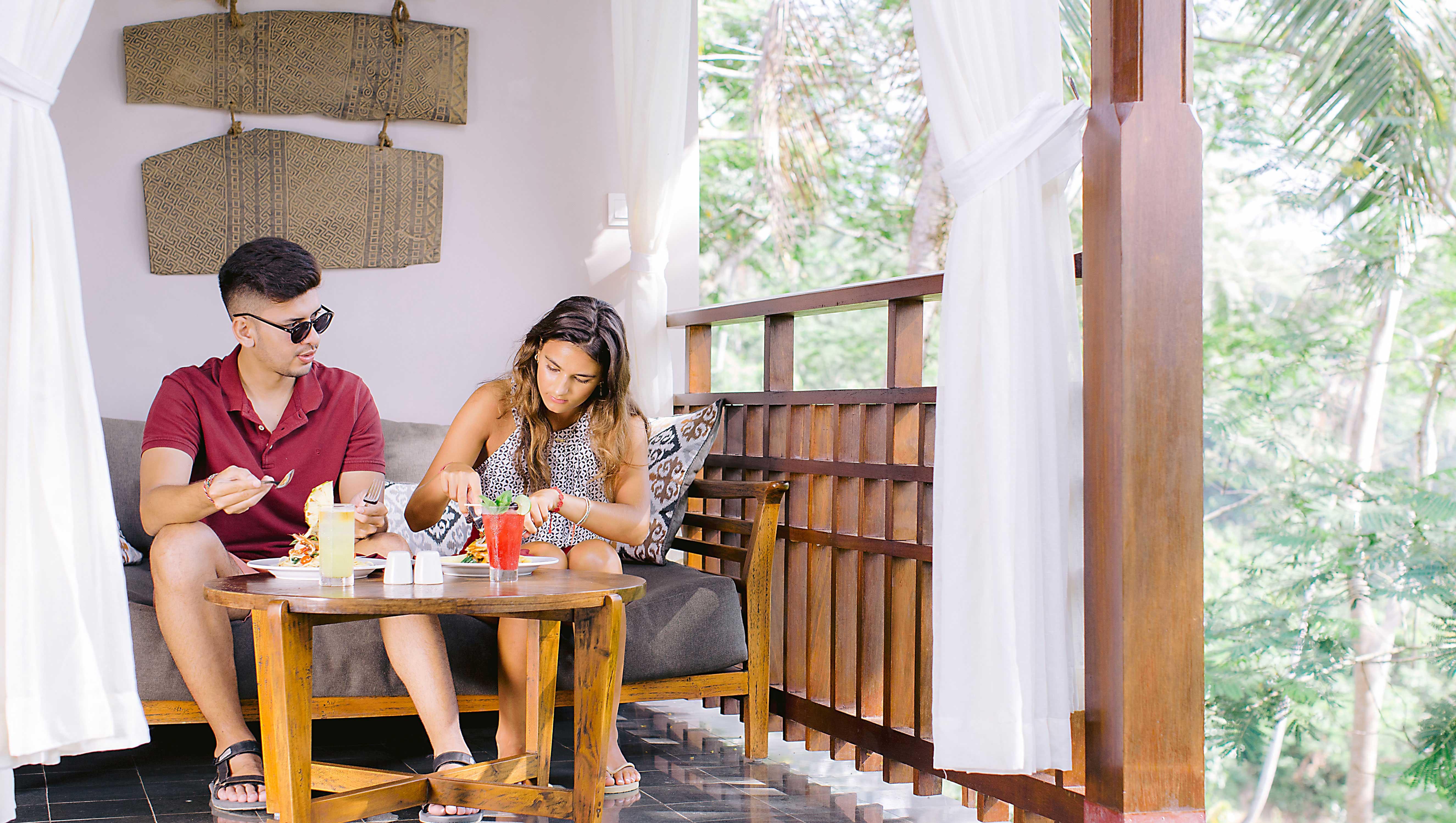 Tejaprana Resort & Spa Убуд Екстер'єр фото A couple at the resort